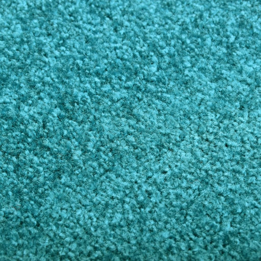 vidaXL Doormat Washable Cyan 90x150 cm