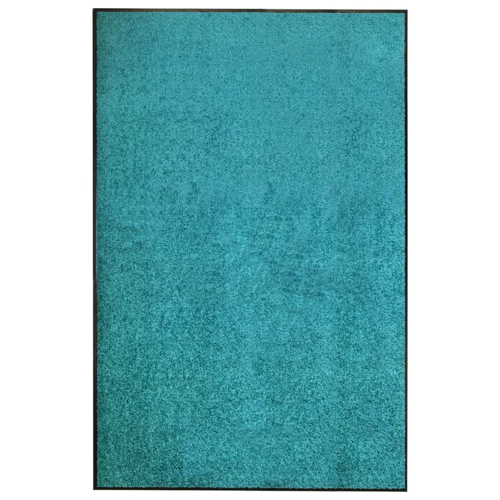 vidaXL Doormat Washable Cyan 120x180 cm