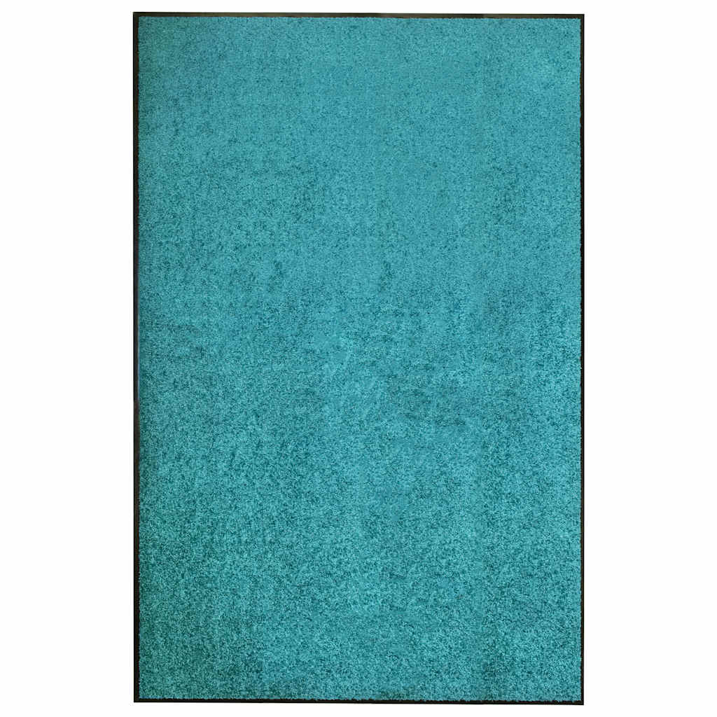 323462 vidaXL Doormat Washable Cyan 120x180 cm