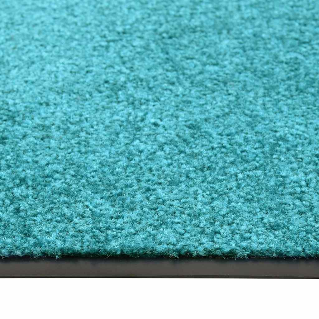323462 vidaXL Doormat Washable Cyan 120x180 cm