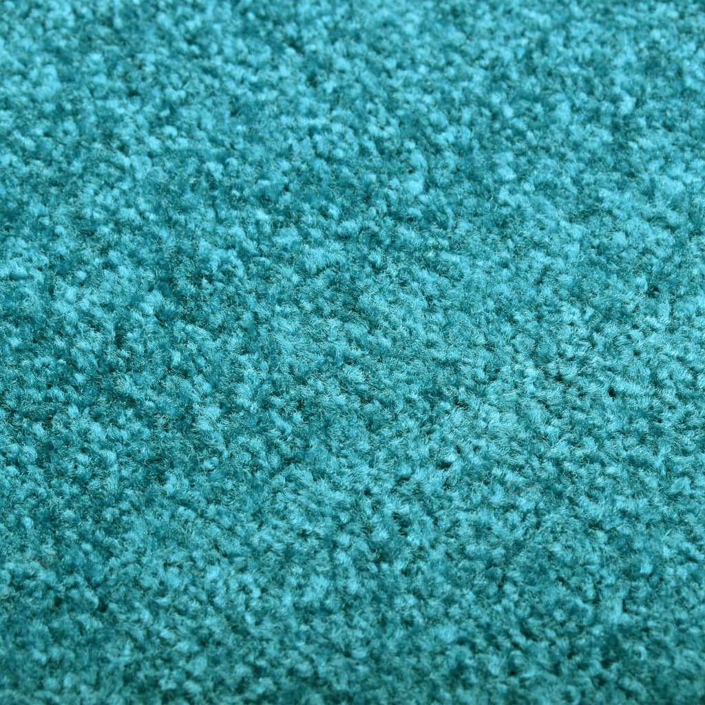 vidaXL Doormat Washable Cyan 120x180 cm