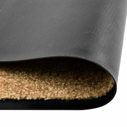 323466 vidaXL Doormat Washable Cream 90x120 cm