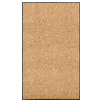 vidaXL Doormat Washable Cream 90x150 cm