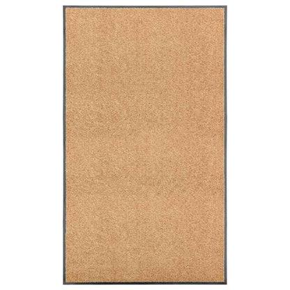 323467 vidaXL Doormat Washable Cream 90x150 cm