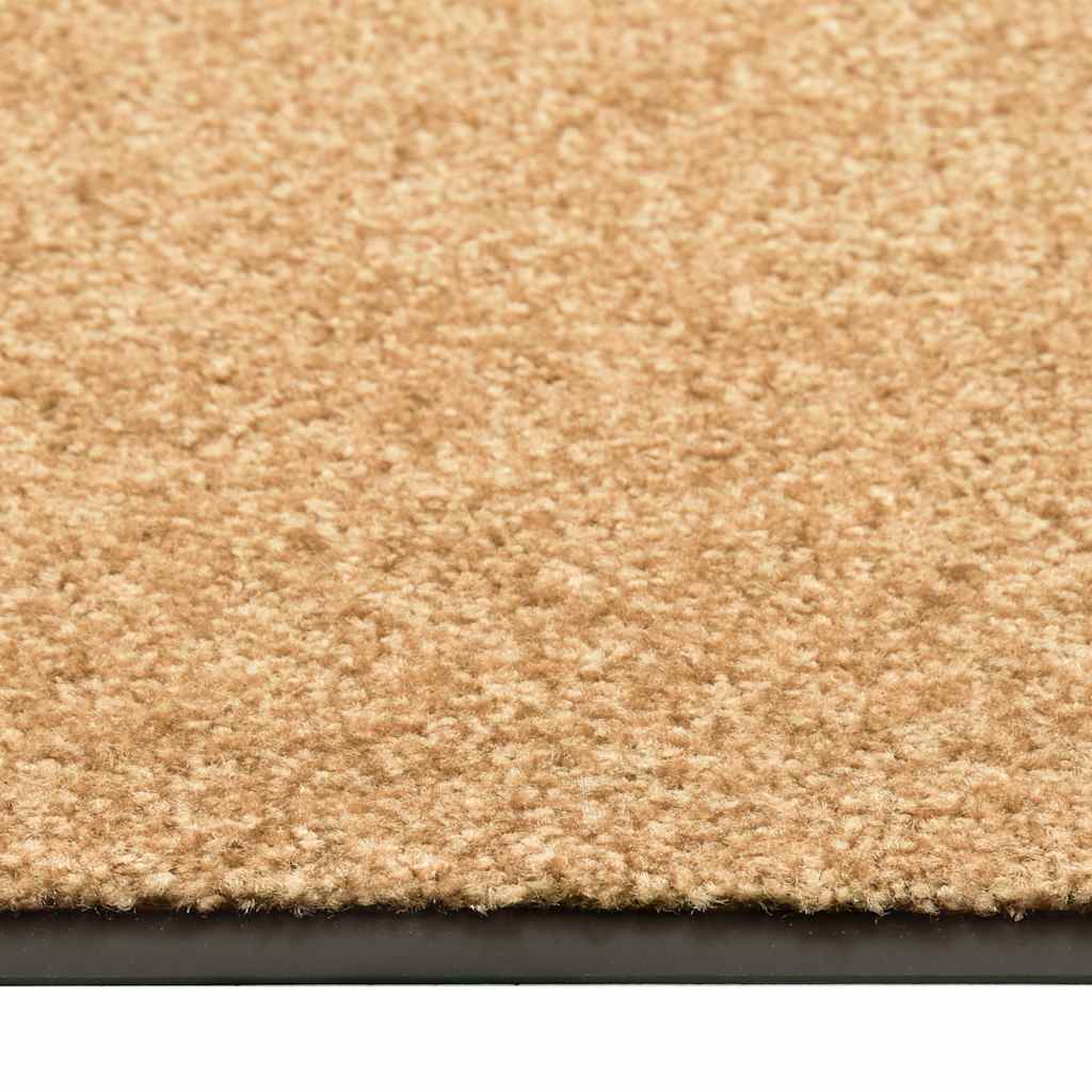 323467 vidaXL Doormat Washable Cream 90x150 cm