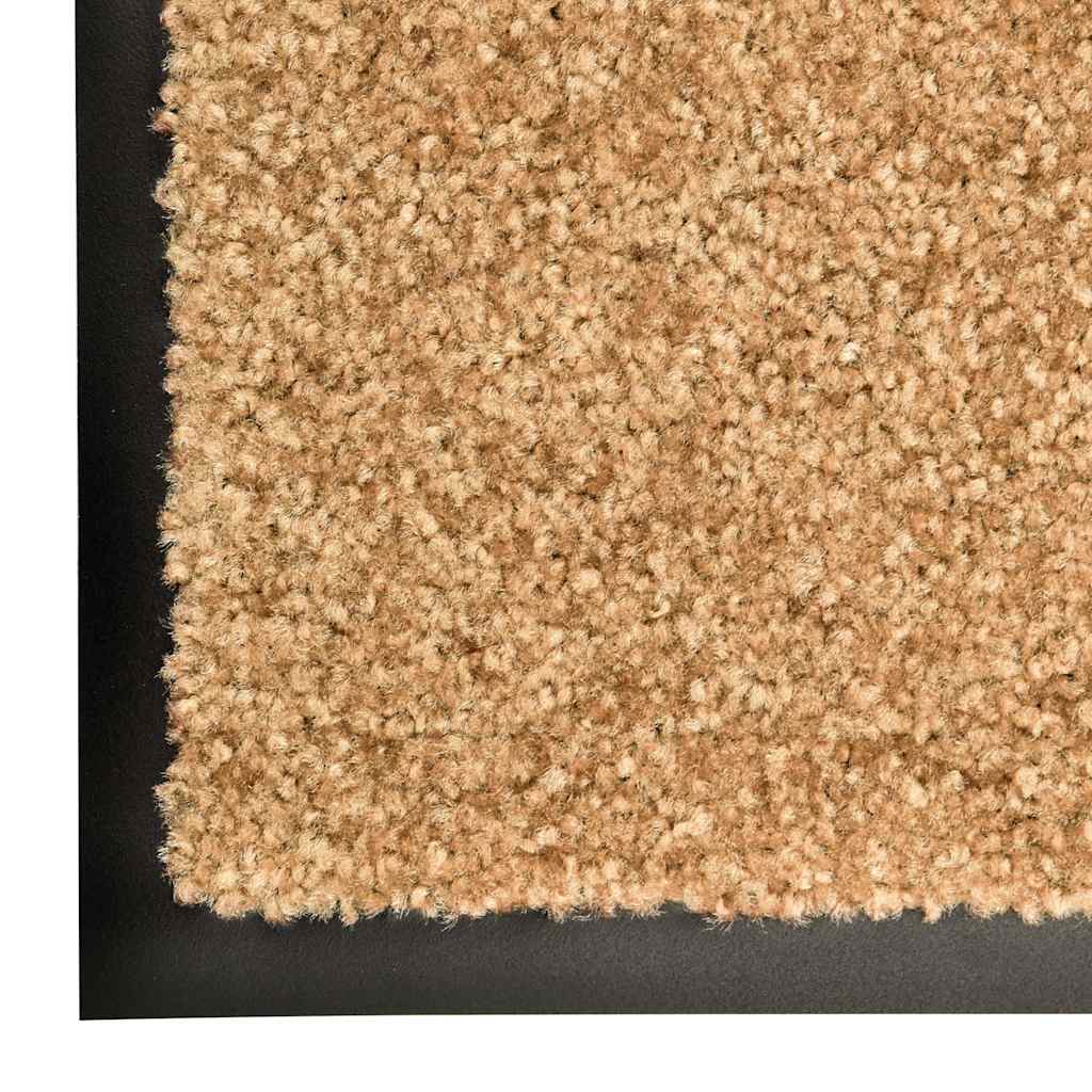 323467 vidaXL Doormat Washable Cream 90x150 cm