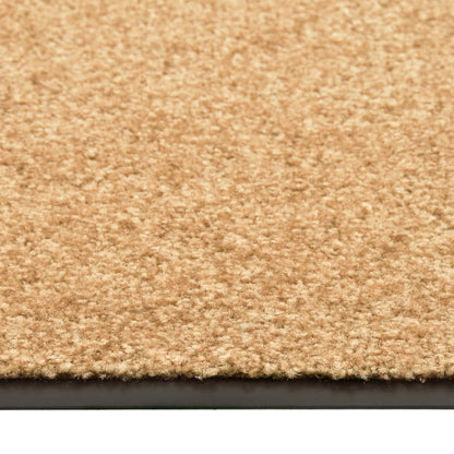 vidaXL Doormat Washable Cream 120x180 cm