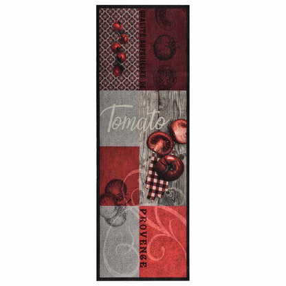 323470 vidaXL Kitchen Floor Mat Washable Tomato 60x180 cm