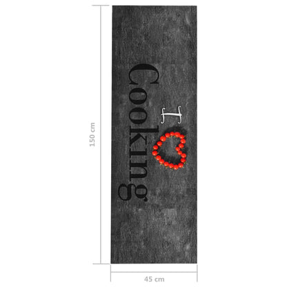 vidaXL Kitchen Floor Mat Washable Cooking 45x150 cm