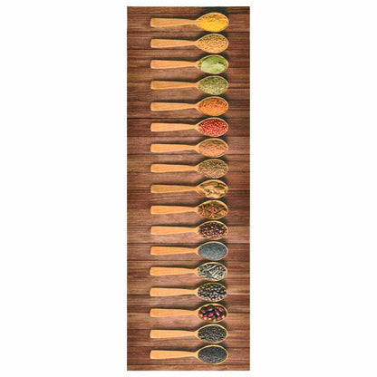 323478 vidaXL Kitchen Floor Mat Washable Spoon 60x180 cm