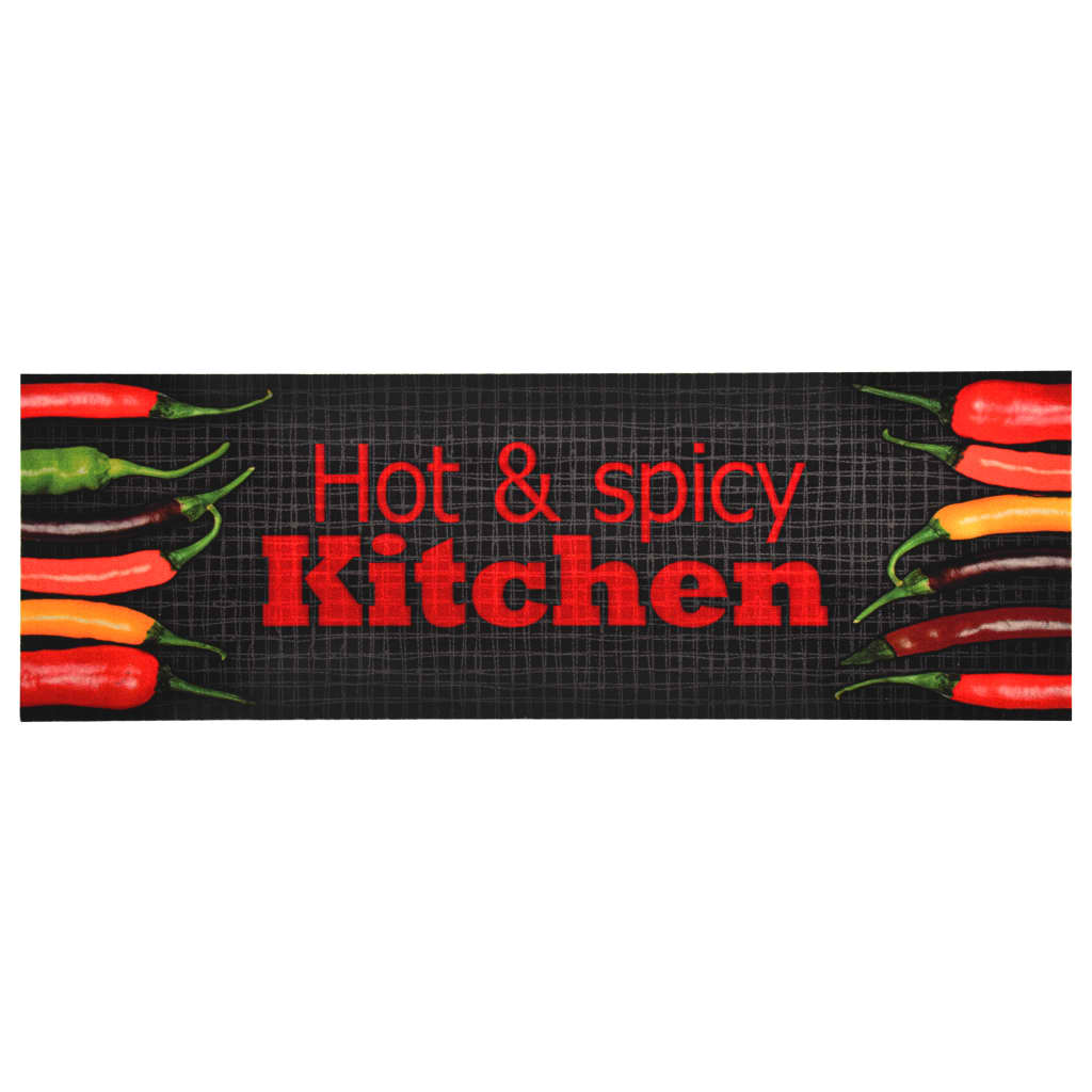 vidaXL Kitchen Floor Mat Washable Hot&Spicy 45x150 cm
