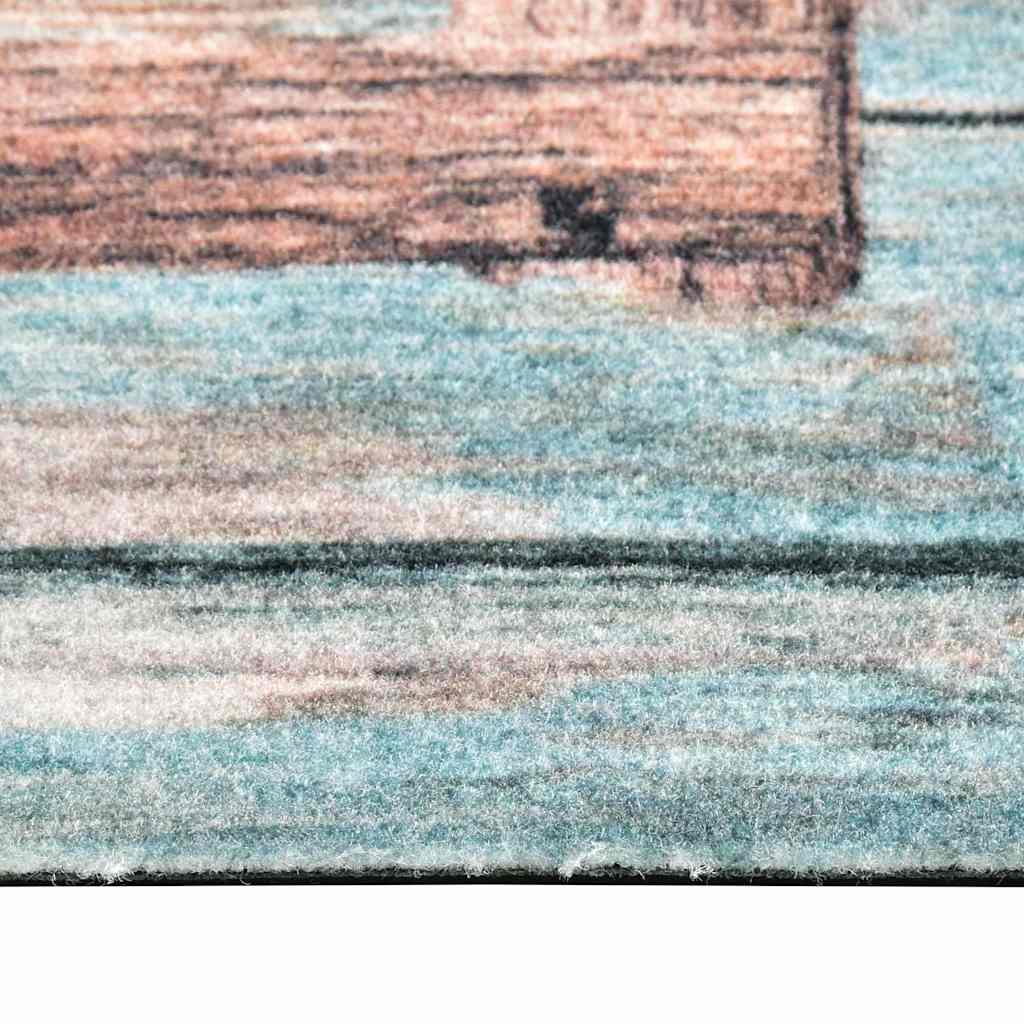 323481 vidaXL Kitchen Floor Mat Washable Love 45x150 cm