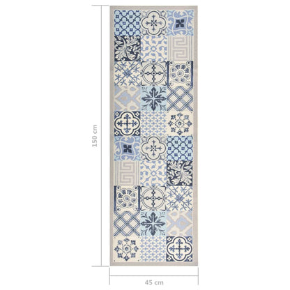 vidaXL Kitchen Floor Mat Washable Mosaic 45x150 cm