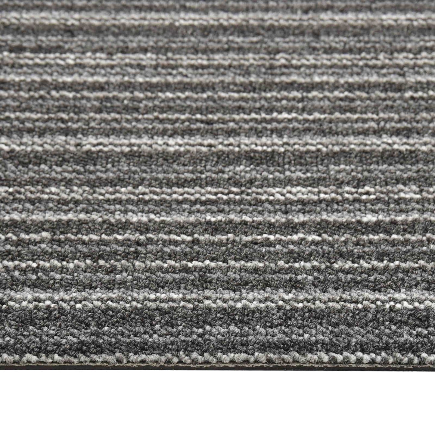 vidaXL Carpet 20 pcs Striped Anthracite 50 x 50 cm 100% Polypropylene