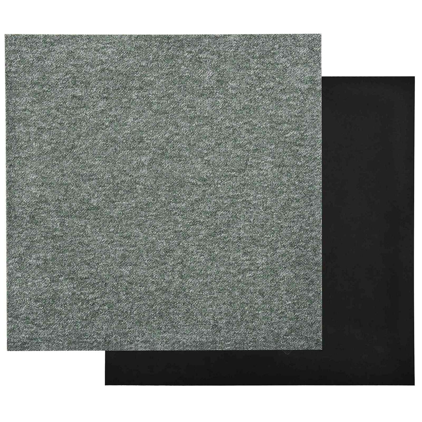 vidaXL Carpet 20 pcs Green 50 x 50 cm 100% Polypropylene