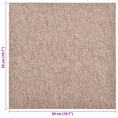 vidaXL Carpet 20 pcs Beige 50 x 50 cm 100% Polypropylene