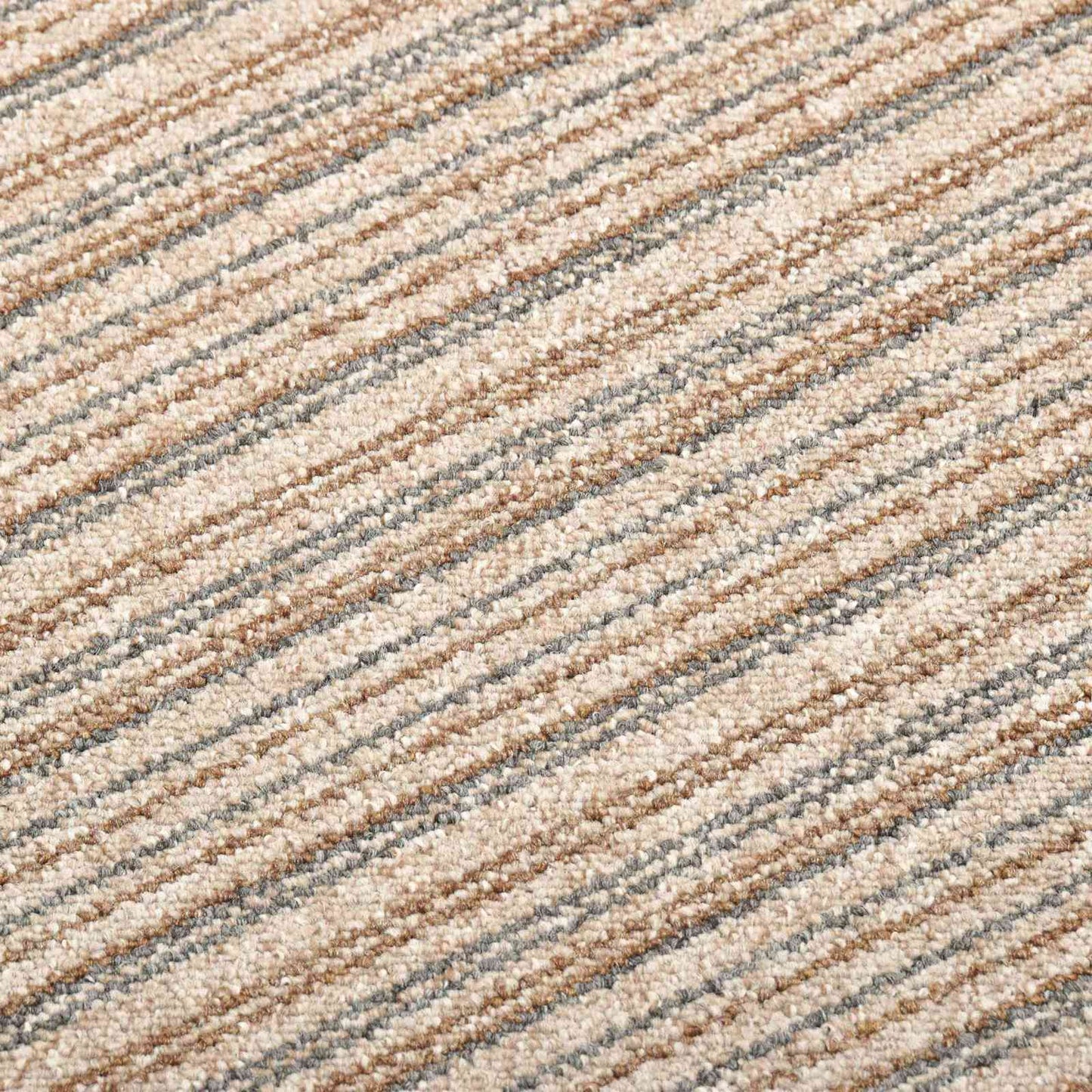 vidaXL Carpet 20 pcs Striped Beige 50 x 50 cm 100% Polypropylene