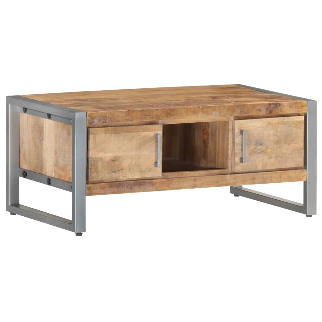 vidaXL Coffee Table 95x50x40 cm Rough Mango Wood