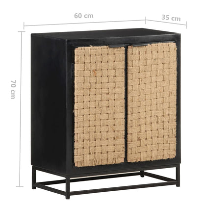 vidaXL Sideboard 60x35x70 cm Solid Mango Wood