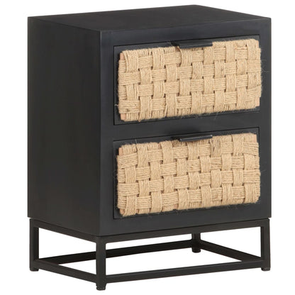 vidaXL Bedside Cabinet 40x30x50 cm Solid Mango Wood