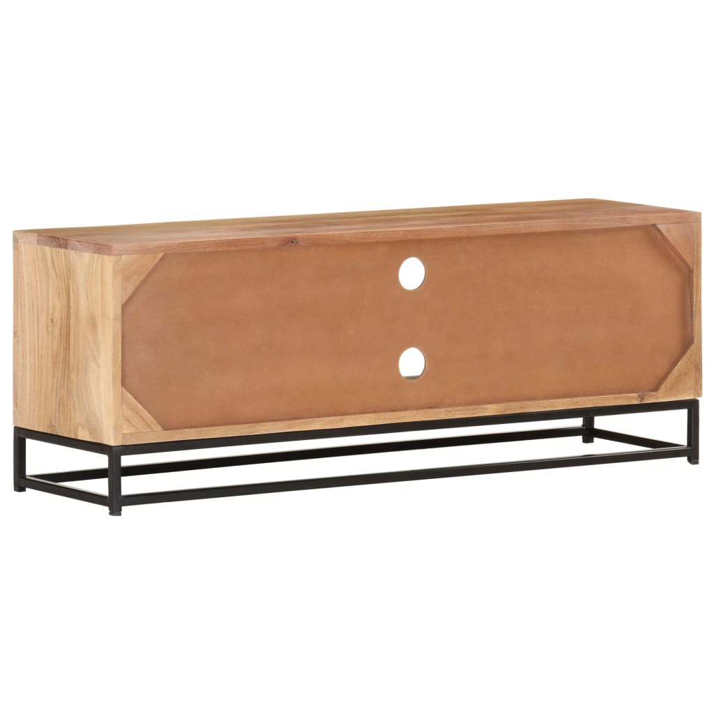 vidaXL TV Cabinet 110x30x40 cm Solid Acacia Wood