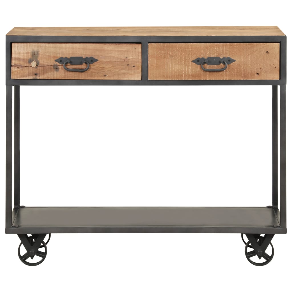 vidaXL Console Table 90x35x74 cm Solid Reclaimed Wood