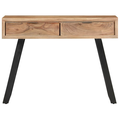 323522 vidaXL Console Table 100x35x76 cm Solid Acacia Wood with Live Edges