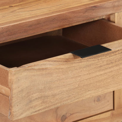 vidaXL Desk 107x45x79 cm Solid Acacia Wood with Live Edges
