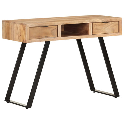vidaXL Desk 107x45x79 cm Solid Acacia Wood with Live Edges