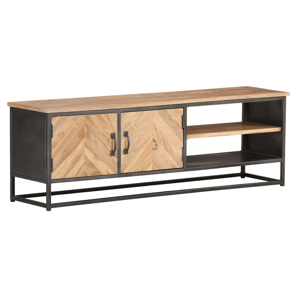 vidaXL TV Cabinet 120x30x40 cm Solid Acacia Wood