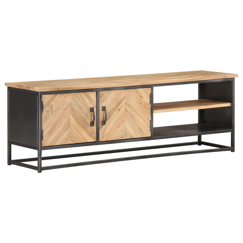 vidaXL TV Cabinet 120x30x40 cm Solid Acacia Wood