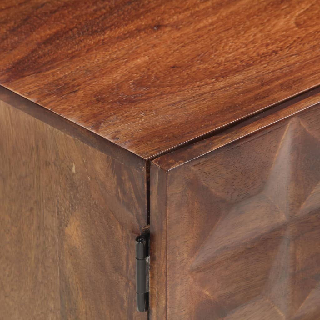 vidaXL TV Cabinet 124x29x45 cm Solid Mango Wood