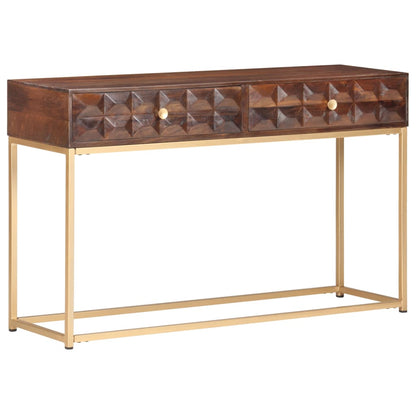 vidaXL Console Table 122x36x75 cm Solid Mango Wood
