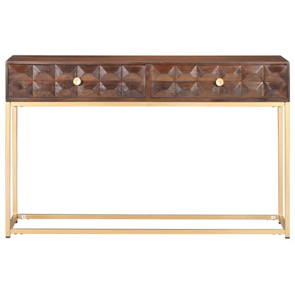 vidaXL Console Table 122x36x75 cm Solid Mango Wood