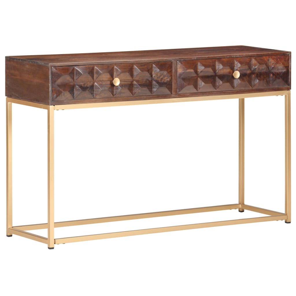 vidaXL Console Table 122x36x75 cm Solid Mango Wood