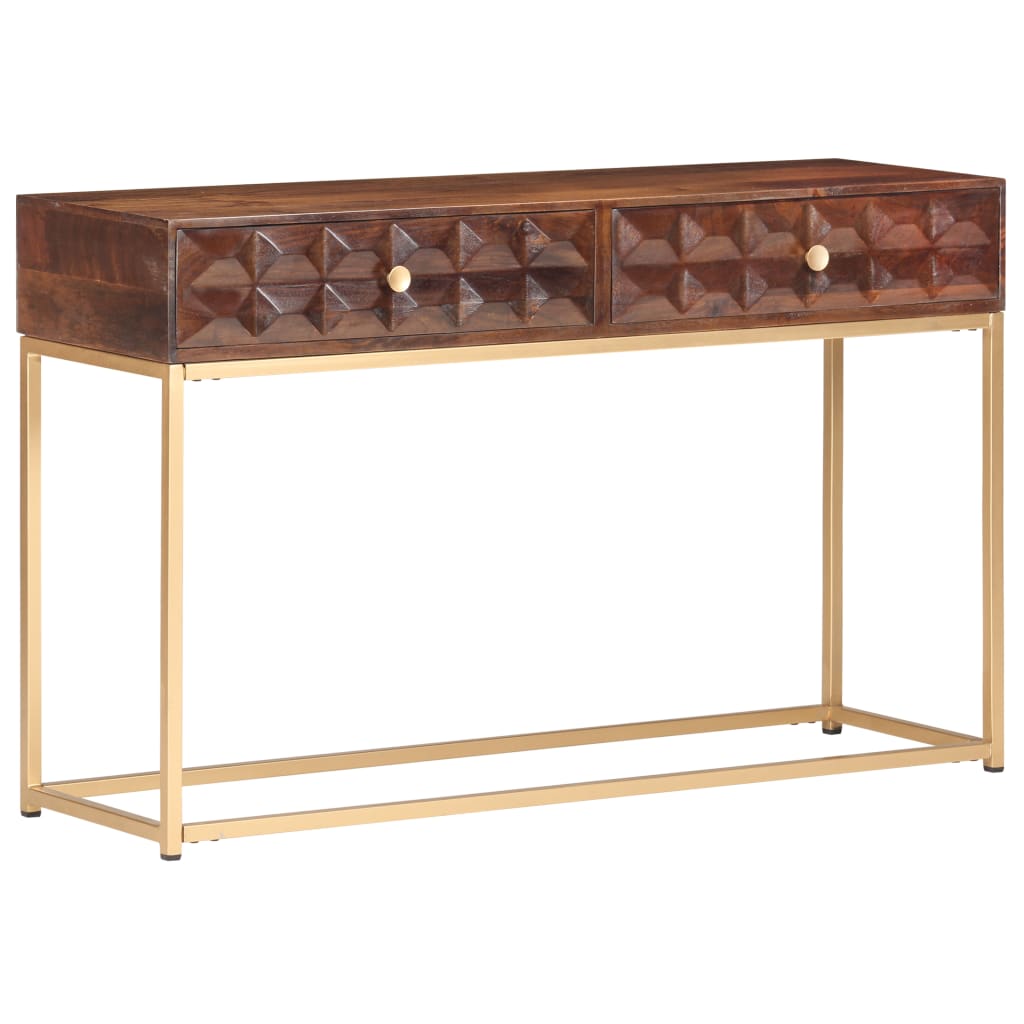 vidaXL Console Table 122x36x75 cm Solid Mango Wood