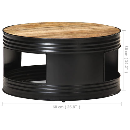 vidaXL Coffee Table | Black and Natural Wood
