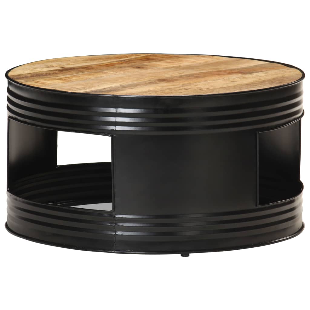 vidaXL Coffee Table | Black and Natural Wood