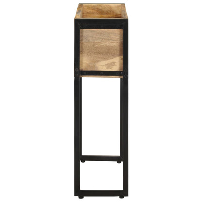 vidaXL Planter 60x20x68 cm Rough Mango Wood