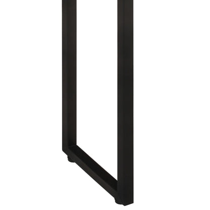 vidaXL Planter | Natural wood, Black | Solid reclaimed wood, Powder-coated steel
