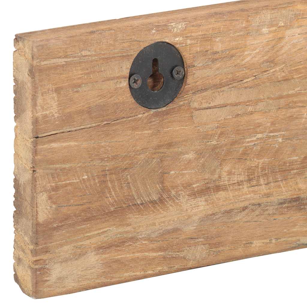 321950 vidaXL Hall Hanger with 5 Hooks 100x2,5x15 cm Solid Reclaimed Wood