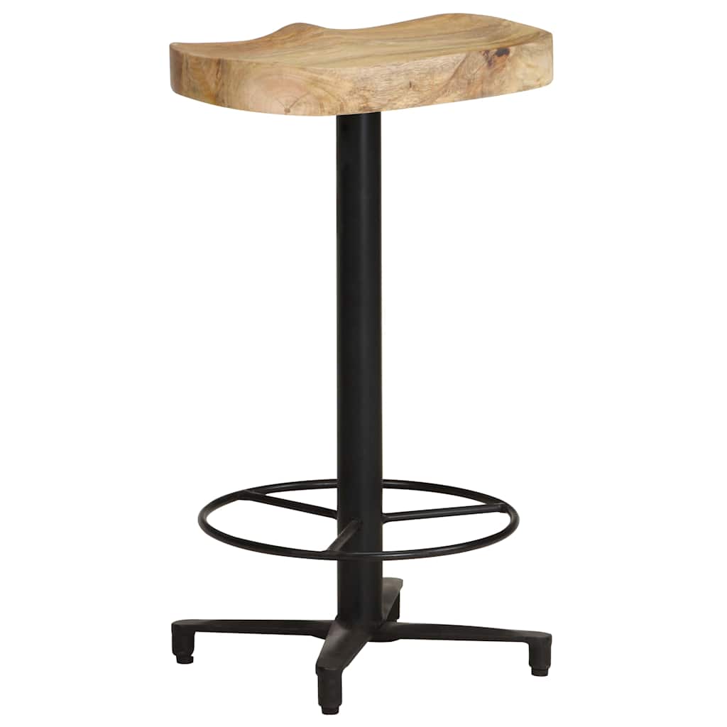 vidaXL Bar Stools 2 pcs 66 cm Solid Mango Wood