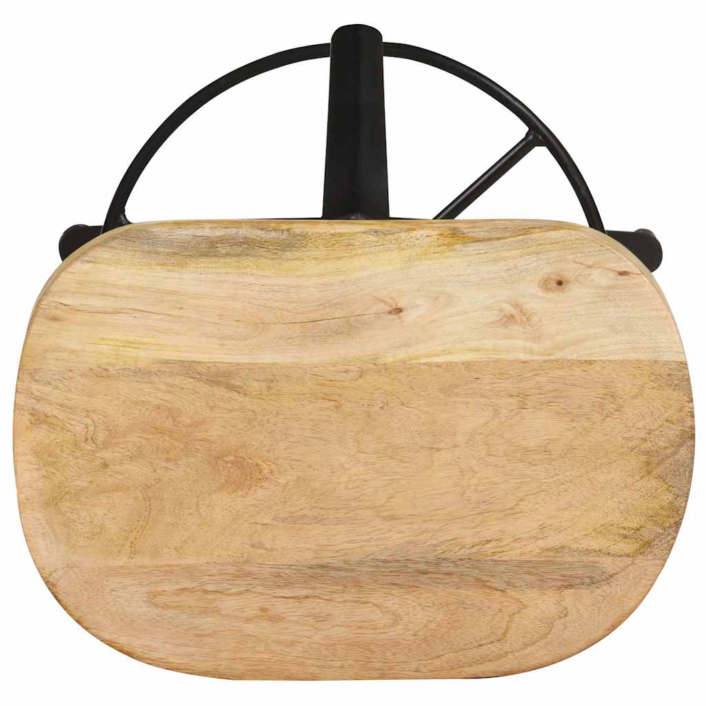 vidaXL Bar Stools 2 pcs 66 cm Solid Mango Wood