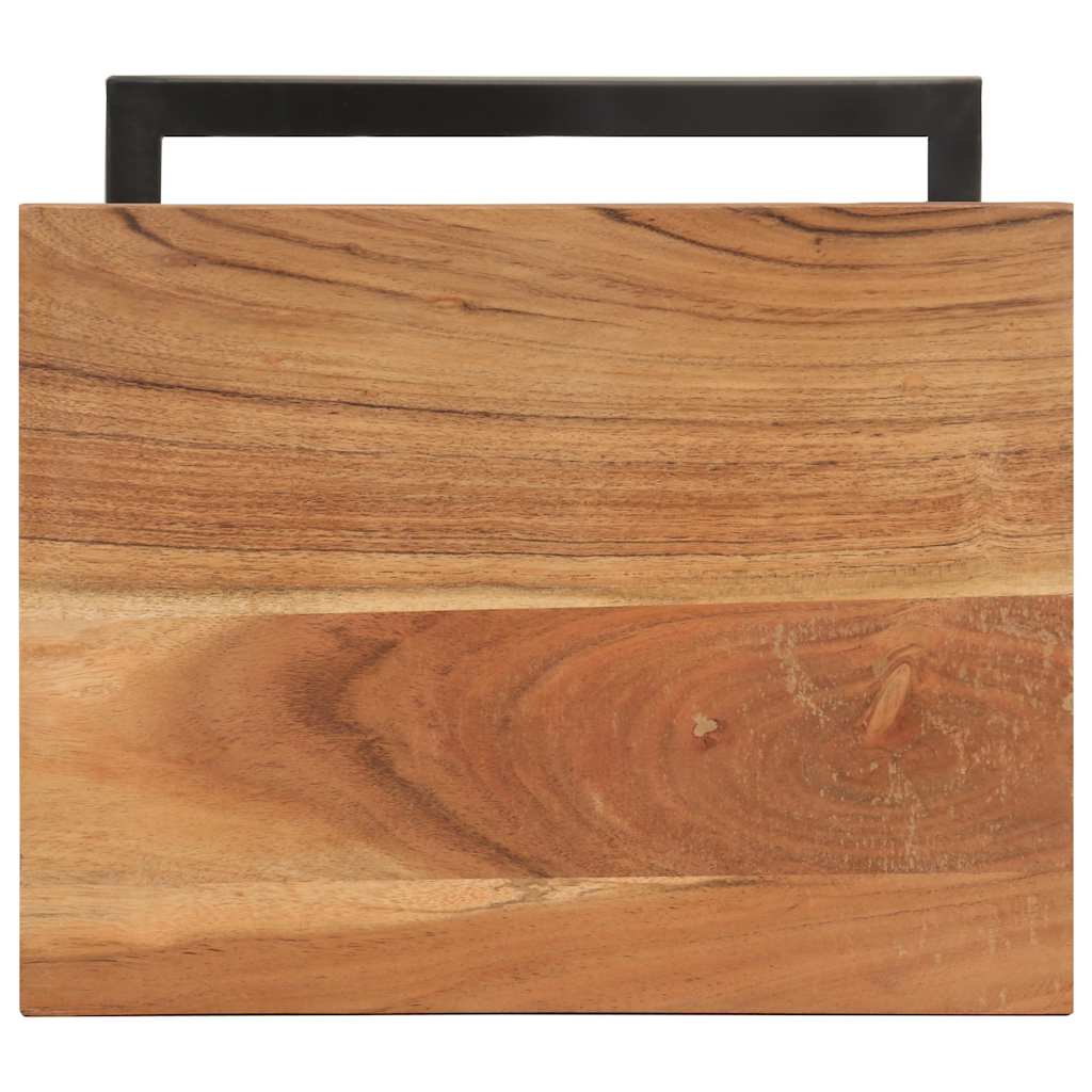 321971 vidaXL Side Tables 2 pcs 31,5x24,5x64,5 Solid Acacia Wood
