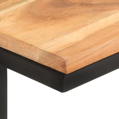 vidaXL Side Tables 2 pcs 31.5x24.5x64.5 Solid Acacia Wood