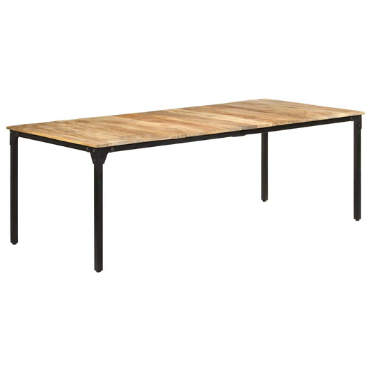 321977 vidaXL Dining Table 220x100x76 cm Rough Mango Wood