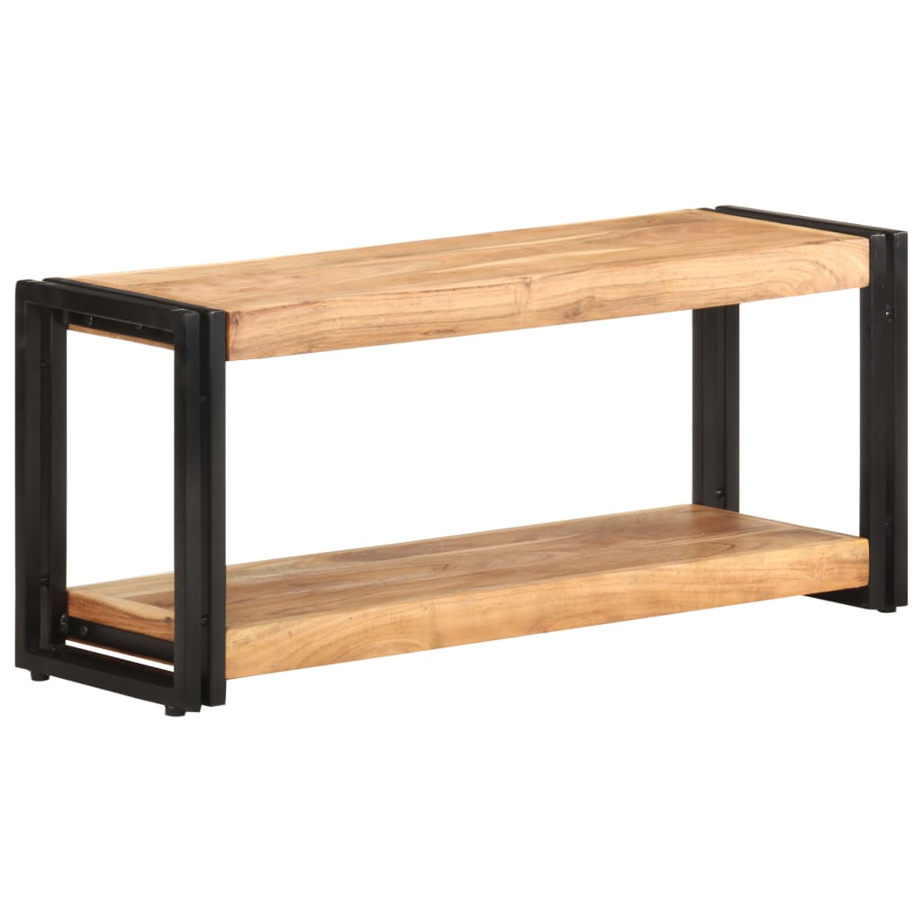 vidaXL TV Cabinet | Wooden tones | Solid acacia wood | 90 cm | TV Cabinet