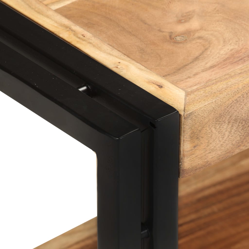vidaXL TV Cabinet | Wooden tones | Solid acacia wood | 90 cm | TV Cabinet
