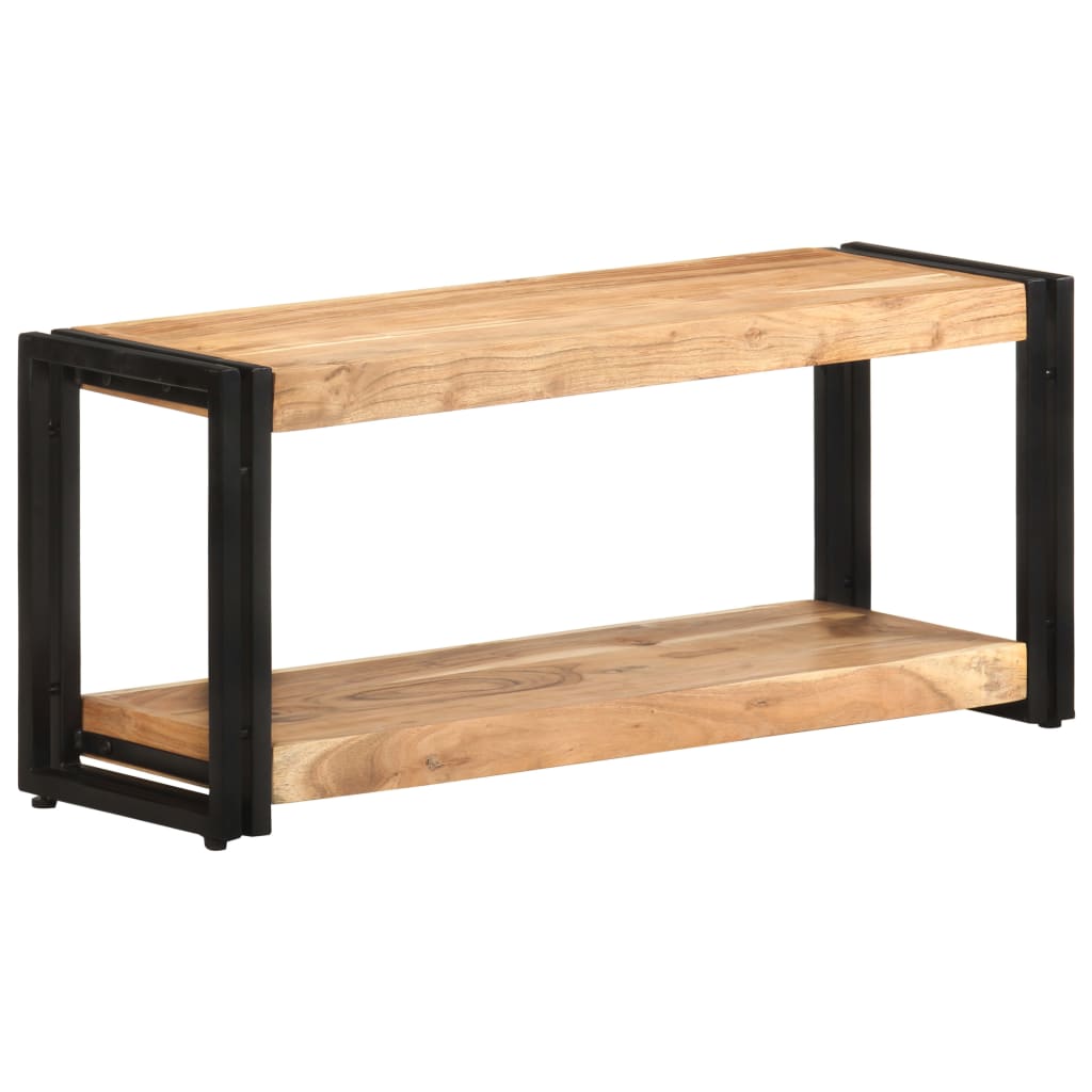 vidaXL TV Cabinet | Wooden tones | Solid acacia wood | 90 cm | TV Cabinet