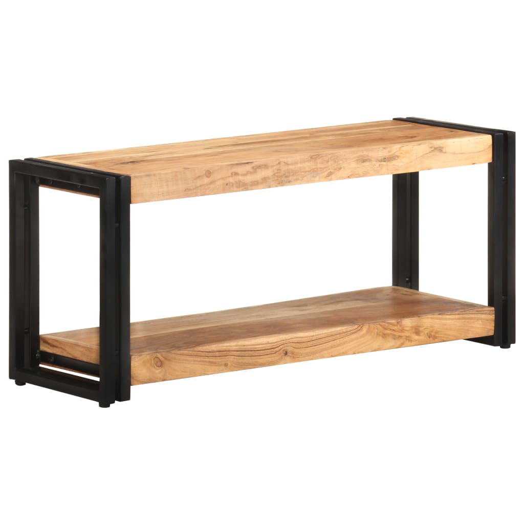 vidaXL TV Cabinet | Wooden tones | Solid acacia wood | 90 cm | TV Cabinet